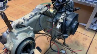 Make spark on a scooter motor and starting it