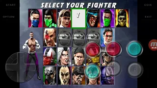 Ultimate Mortal Kombat 3 Arcade using Mamedroid