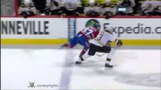 Zdeno Chara hits Max Pacioretty Mar 8, 2011