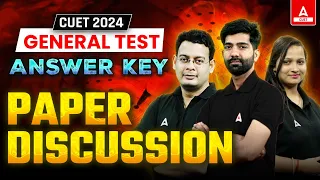 CUET General Test Answer Key 2024 🔴 15 may Live Paper Analysis | CUET Paper Solutions ✅