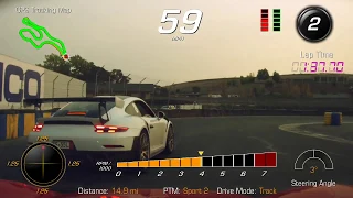 Chasing  Porsche GT2RS with C7 Corvette Z06 @ Sonoma Raceway