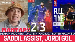 Mantap!! Saddil Ramdani assist, Jordi Amat cetak gol di Liga Super Malaysia
