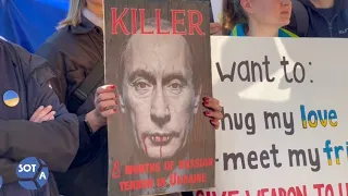 «Путин — главный террорист!» Митинг в Тбилиси