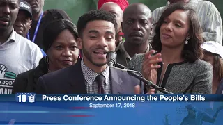President Pro Tempore Sheffield  Press Conf. Unveiling  the People’s Bills