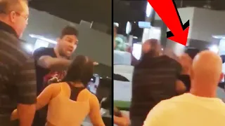 Professional Fighter Lets Loose on Elderly Man During Bar Fight