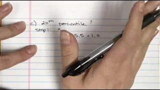 Frequency Distributions - Percentile, Percentile Rank, & Interpolation - Chapter 2 Question 19c