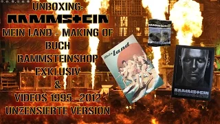 Unboxing - RAMMSTEIN - Videos 1995 bis 2012 - Unzensierte Version + Mein Land Making of Buch