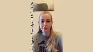 Luise Emilie Tschersich w/ Lukas Alexander Instagram Live (April 11th, 2020)