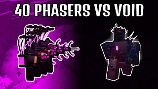 40 Phasers VS Void | Roblox Tower Battles