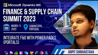Integrate FinOps with Power Pages (Portals) | D365 Finance & Operations Community Summit 2023