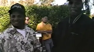 Unseen Footage Eazy-E and MC Ren in San Diego Getting Ready to Do an Interview 1991