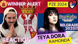 🇷🇸 Reaction Teya Dora - Ramonda (SUBTITLED) | Pesma Za Evroviziju 24 | Serbia Eurovision 2024