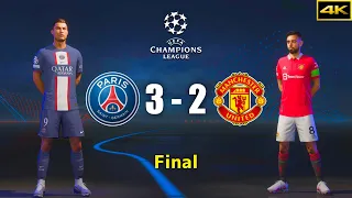 Ft. Ronaldo - PSG vs. MANCHESTER UNITED - UEFA Champions League Final - FIFA 23 - PS5™ [4K]