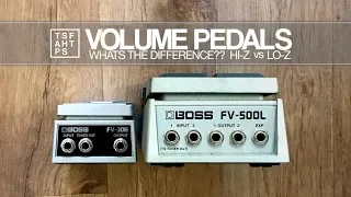 Volume Pedals - High Impedance VS Low Impedance...which one should I get???