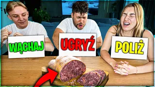 UGRYŹ POLIŻ LUB POWĄCHAJ CHALLENGE 2! *śmieszne rzeczy*