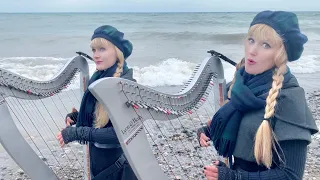 THE DAEMON LOVER (Scottish Sea Song) - Harp Twins - Electric Harp