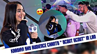 Kaashvi Shy 🙈 Audience Chants Scout Scout in Lan