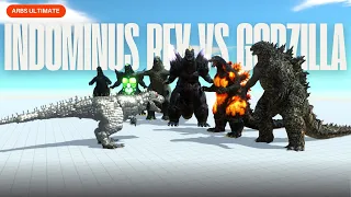 Epic Batle Indominus Rex  vs All Godzilla - Animal Revolt Battle Simulator