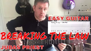 Easy Guitar - Breaking The Law - Judas Priest Guitar Lesson