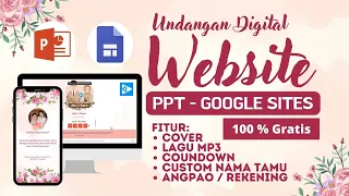 Cara Membuat Undangan Digital Website dengan Powerpoint dan google Sites | 100% GRATIS | Desain 1