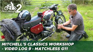 Classic Motorcycle Workshop Vlog 9 - Matchless G11 test ride etc