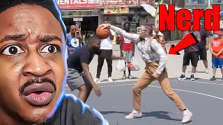 Nerd Exposes Hostile Hoopers at Venice Beach - professor live