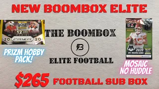 Boombox ELITE Football Subscription Box. *NEW $265 PRICE* Prizm and Mosaic Packs!  Value?