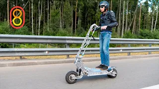 115 km/h on electric scooter - IT'S A RECORD!