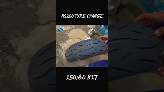 Ns200 tyre change | 150/60 r17 | radial tyre
