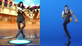 FEMALE MIDAS vs MIDAS DOING SPRINGY EMOTE  #Shorts