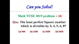 The least perfect Square number which is divisible by 3, 4, 5, 6, 8?