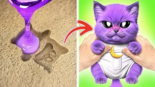 OH NO! This Is Body SWAP With My Kitten!🙀 *Amazing Crafts and Fidgets From My Cat*