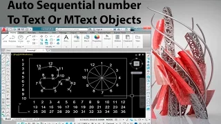 How to Auto Sequential Numbering In Autocad /AutoCAD Tips & Tricks / TCOUNT Command