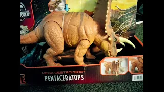 Mattel Pentaceratops and blue Carchar but Carchar is too boring