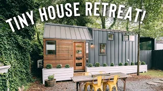 Tiny House That Sleeps 4! | Airbnb Tiny Home Tour!