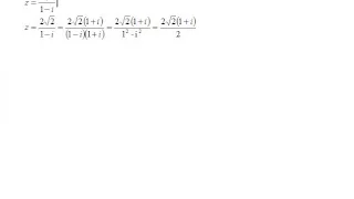 Записать комплексное число в алгебраической форме