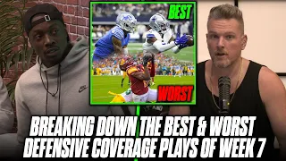 The Best And Worst Defensive Back Plays Of NFL Week 7 With Darius Butler | Pat McAfee Show