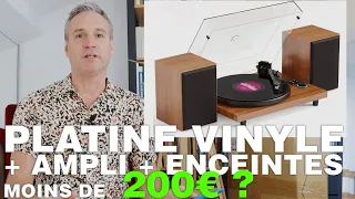 Une platine "tout un 1" - ampli et enceintes - à moins de 200 euros ?