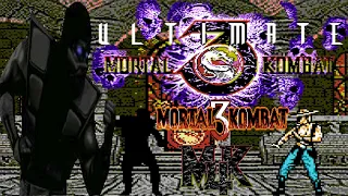 Ultimate Mortal Kombat 3 (Unl) (MK4 Hack) (NES Pirate) - NES Longplay - Noob Saibot (NO DEATH RUN)