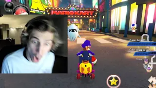 xQc Plays New Mario Kart Maps