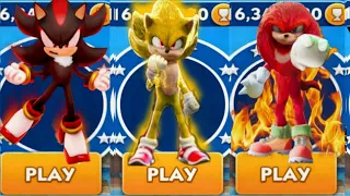 Sonic Dash - Shadow VS Super Sonic VS Sir Knuckles _ Movie Sonic vs All Bosses Zazz Eggman