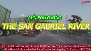 San Gabriel River Freeway (I-605), Bellflower-Duarte, Los Angeles, California, USA 2014