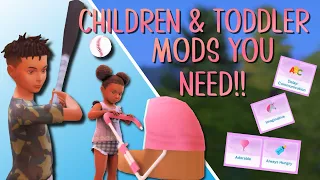 Children & Toddler Mods You Need + LINKS // SIMS 4 MODS