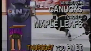 TSN NHL Canucks Leafs promo 1993