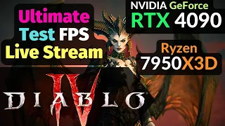 Diablo 4 RTX 4090 24GB / 1080p 1440p 4K 8K / Native - DLSS 3 - Frame Generation / Ryzen 7950X3D