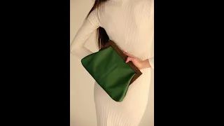 Видеообзор женской сумки клатч с деревянной ручкой - Unusual