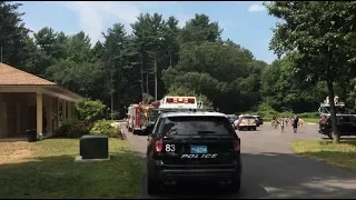 Springfield police escort ambulance carrying 5-year-old swimming pool accident victim