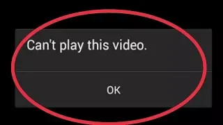 How to fix Can't play this video || Video Not Playing In Gallery in Android