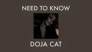 doja cat - need to know (slowed w/ reverb)