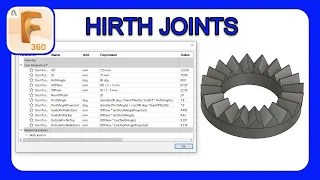 Parameter Based Hirth Joint in Fusion 360 | DOWNLOAD | How To Design A Hirth Joint #fusion360